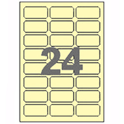 라벨닥터 라벨지 24칸(3x8) (노랑/100매)